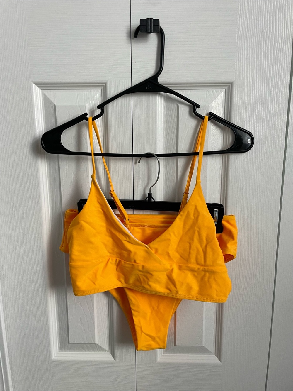 SHEIN Bright Yellow Bralette Bikini Set